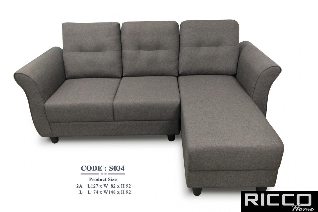 L SHAPE SOFA -S034