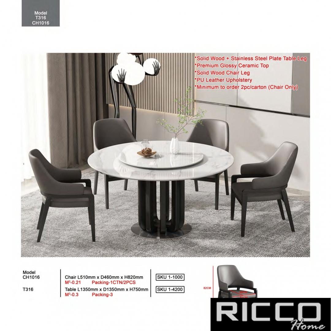 DINING SET6 T316
