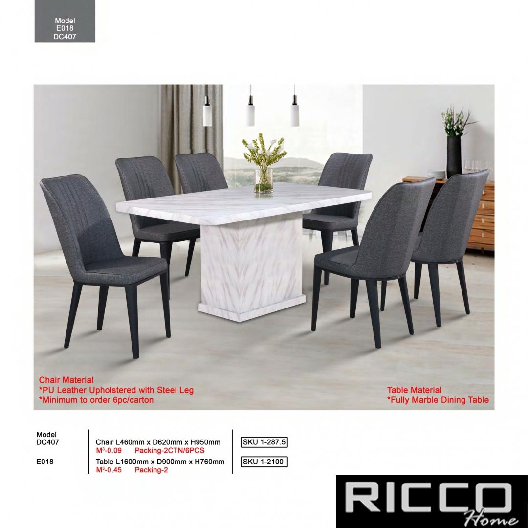 DINING SET6 E018