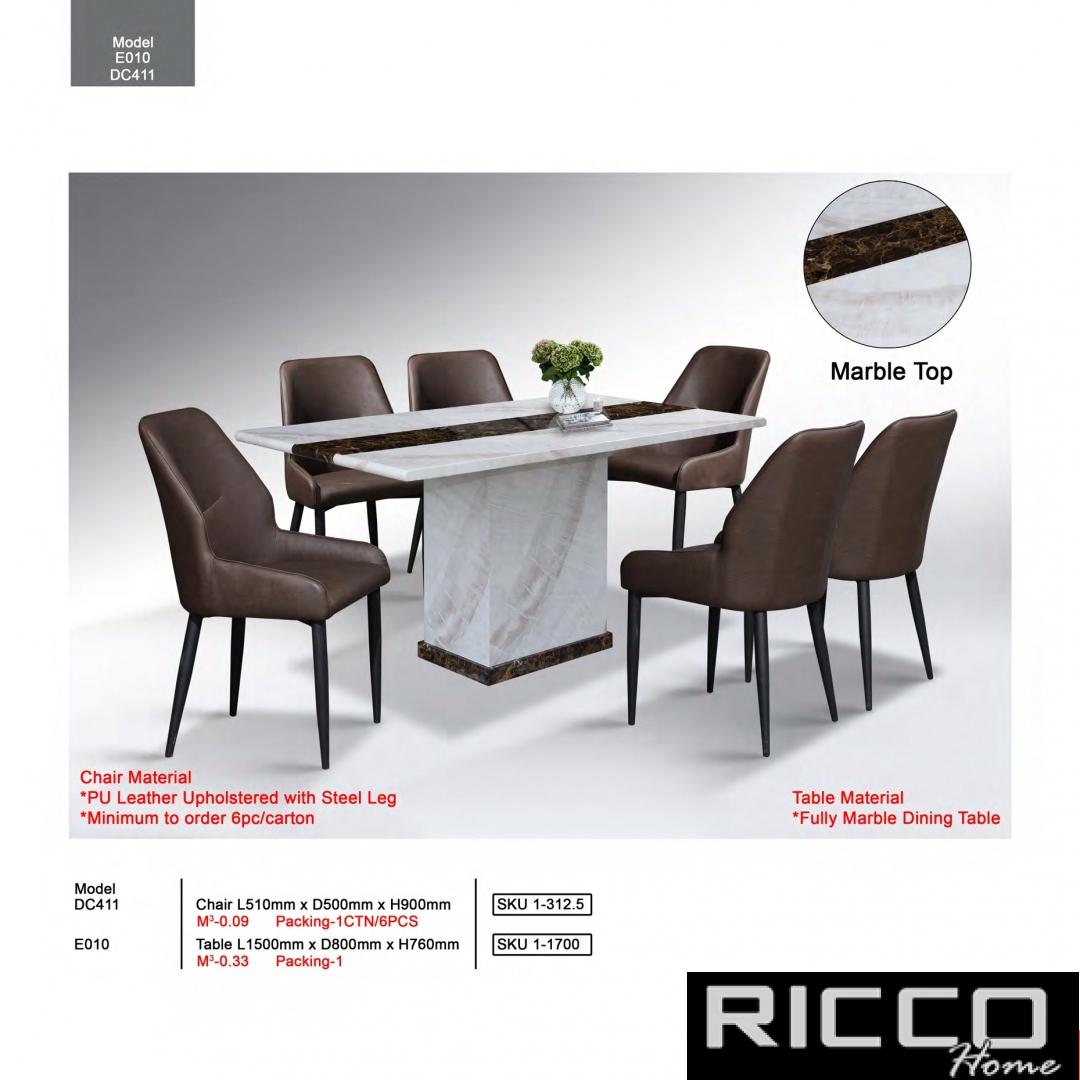 DINING SET6 E010