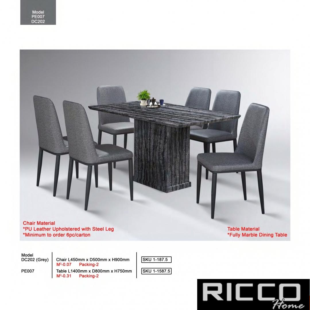 DINING SET6 PE007