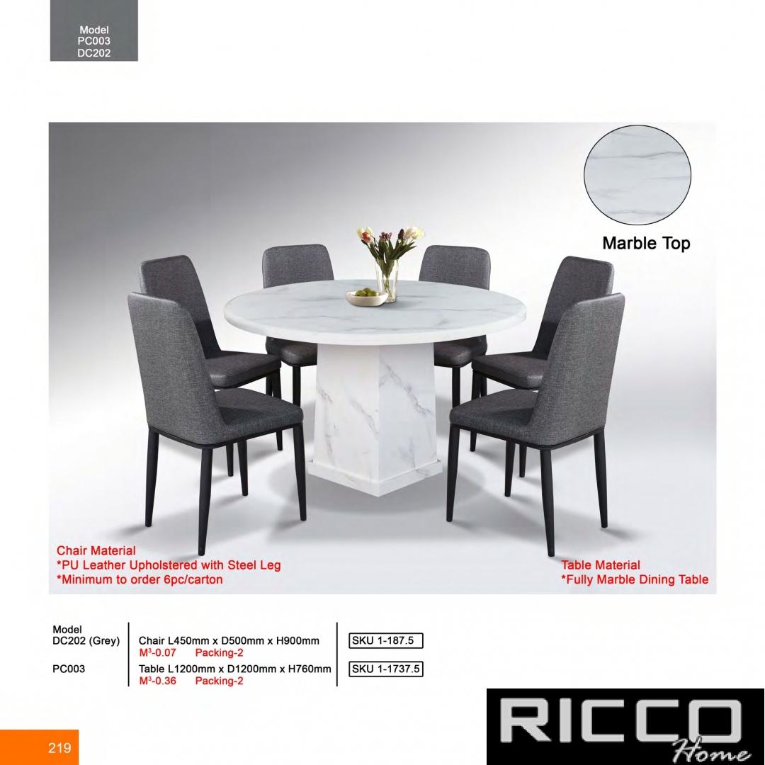DINING SET6 PC003
