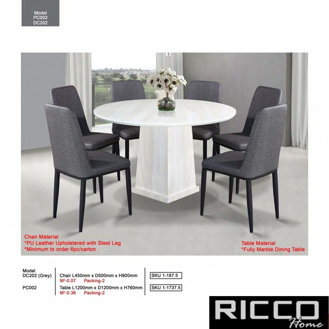 DINING SET6 PC002