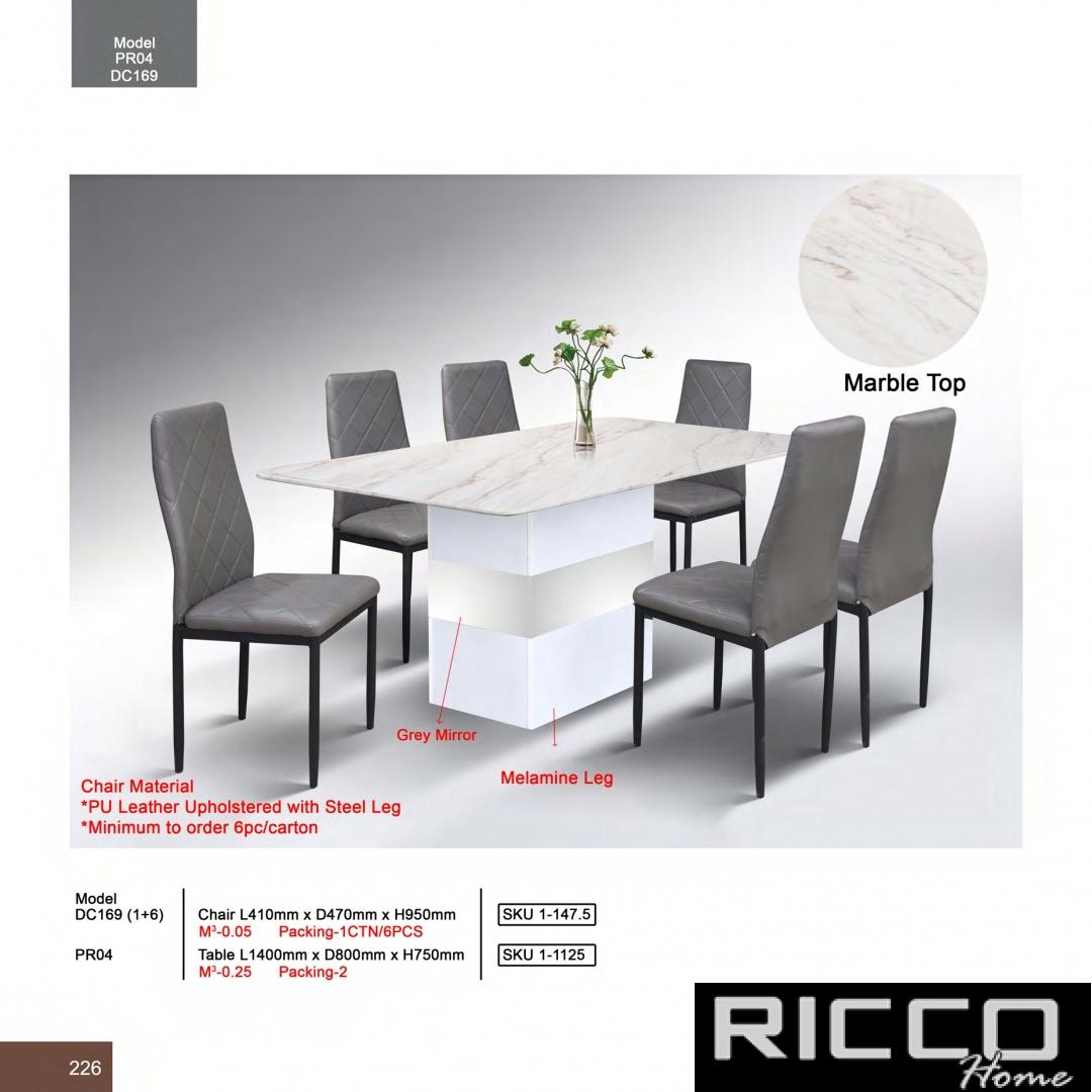 DINING SET6 PR04