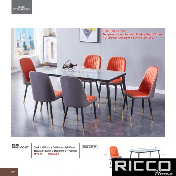 DINING SET6 DT662 - Image 3
