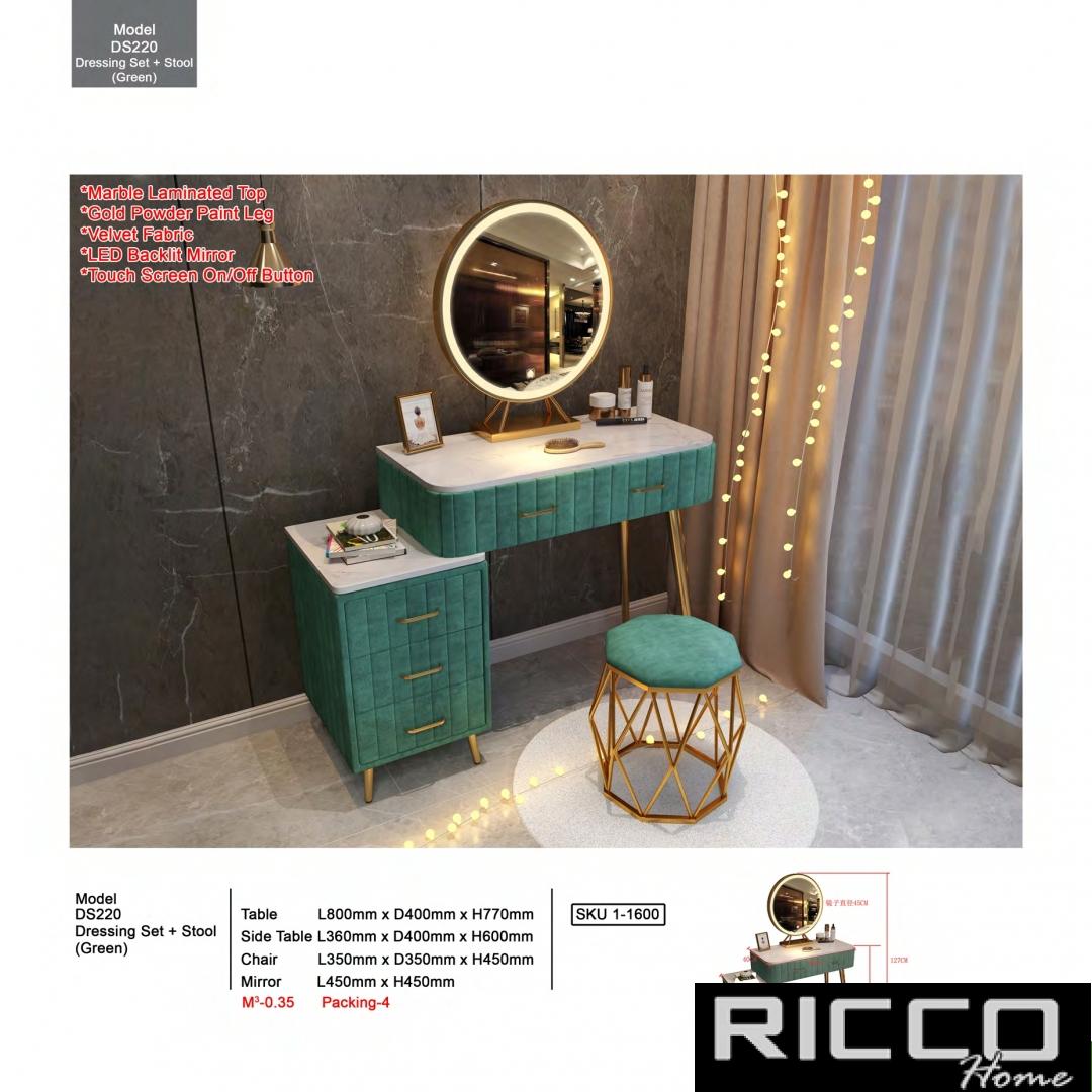 DRESSING SET + STOOL -DS220 (GREEN)
