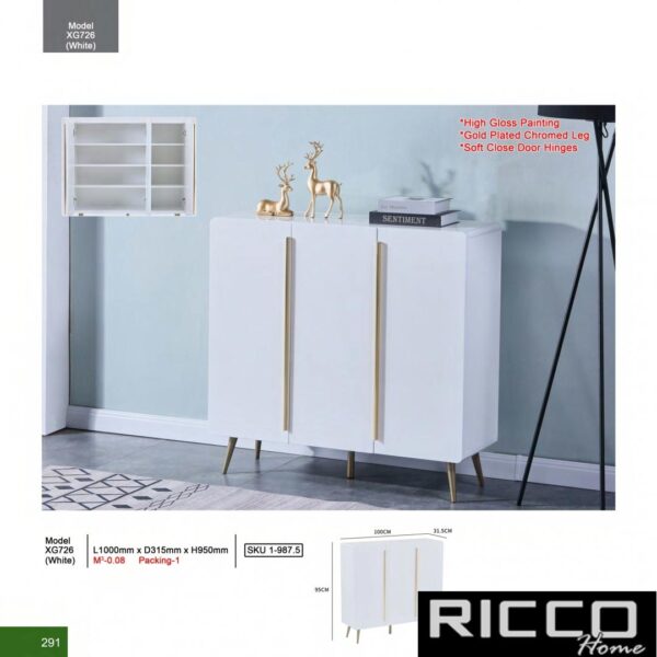SHOE CABINET - XG726 ( WHITE)