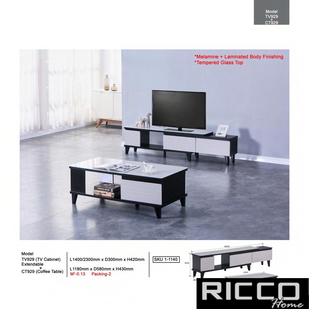 TV CABINET & COFFE TABLE - TV929 & CT929