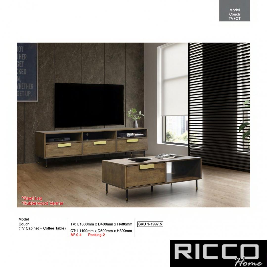 TV CABINET & COFFE TABLE - COUCH