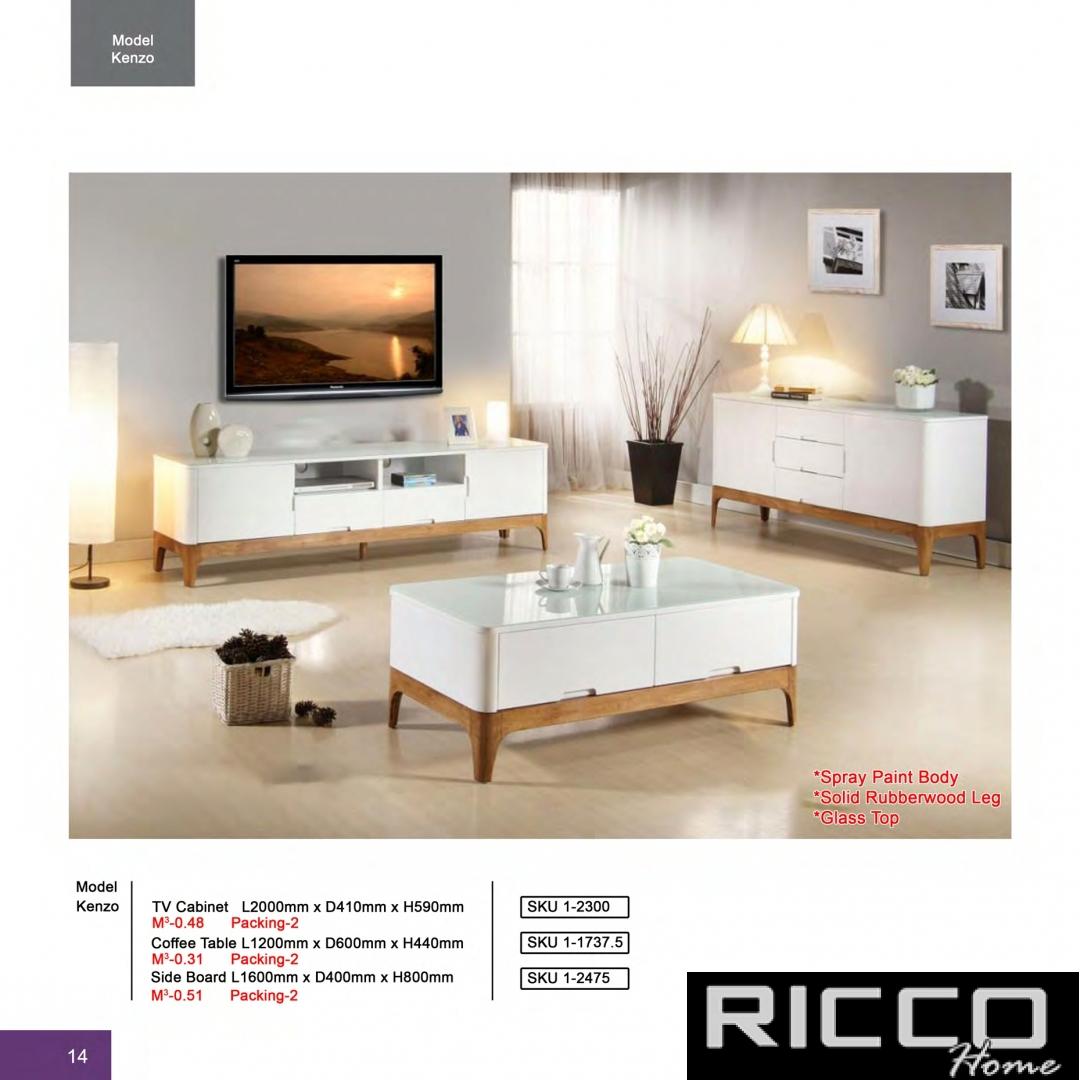 TV CABINET, COFFE TABLE & SIDE BOARD - KENZO