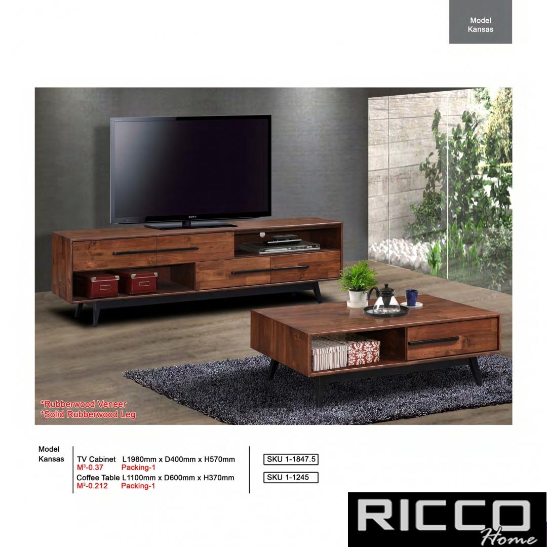 TV CABINET & COFFE TABLE - Kansas