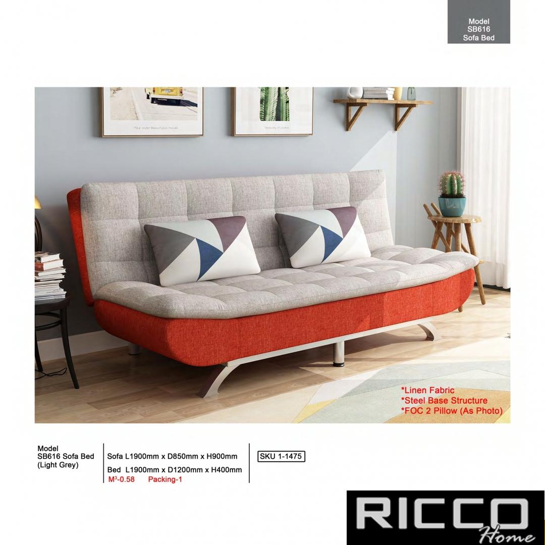 SOFA BED SB616 (LIGTH GREY)