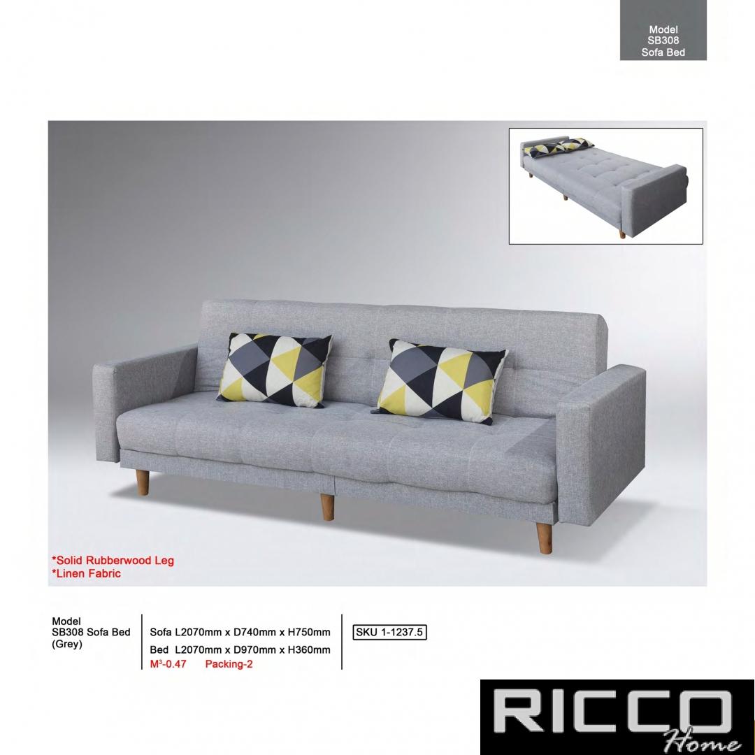 SOFA BED SB308 ( GREY)