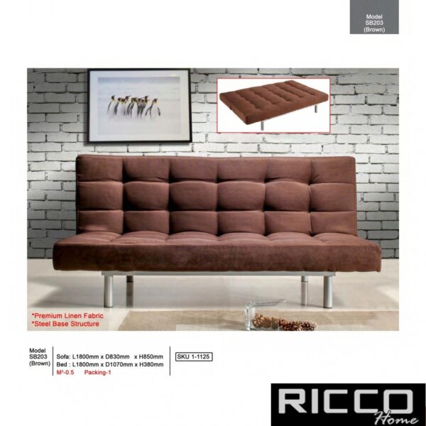 SOFA BED SB203(BROWN)