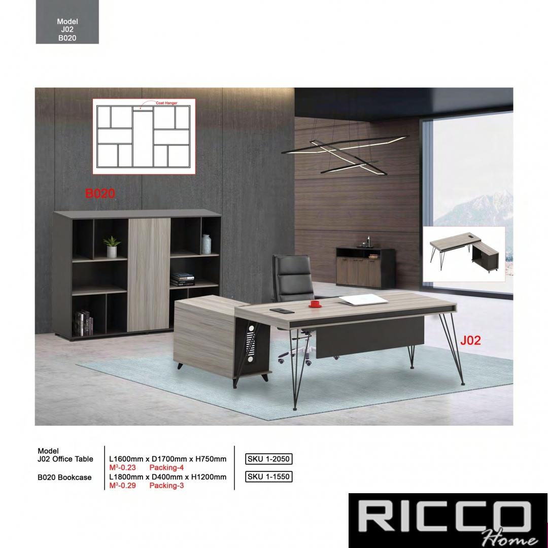 OFFICE TABLE - J02 & BOOKCASE - B020